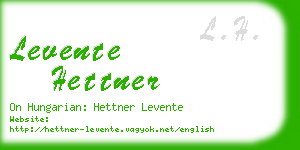 levente hettner business card